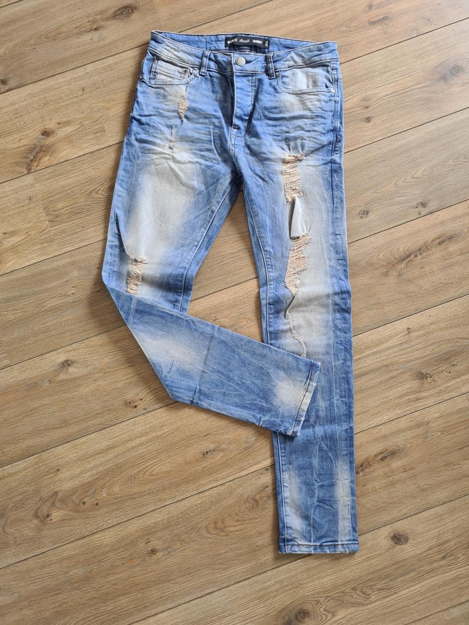 Mooie blauwe skinny jeans van Denim Co. in maat W32/L32.