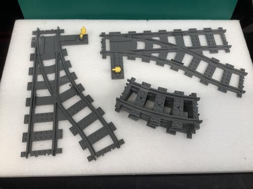 Lego City set treinwissels + 4 bochten.