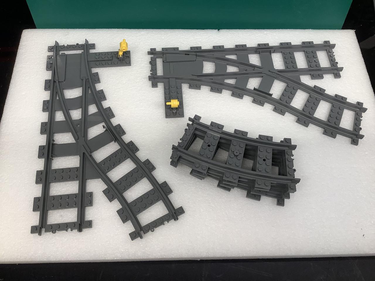 Lego City set treinwissels + 4 bochten.