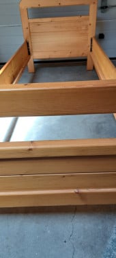 Grenen bed ombouw