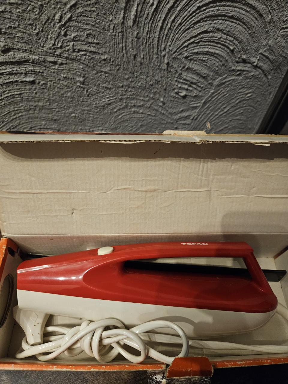 Werkend Tefal Elektrisch Mes - Vintage retro kleur rood