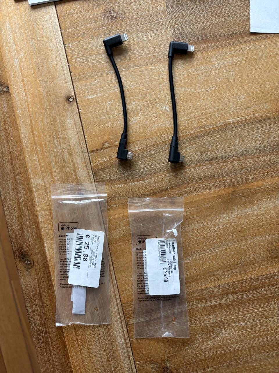 Kabel iPhone/fietscomputer Tbv navigatie