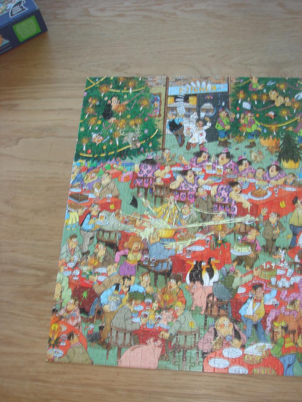 Te koop Complete Jan van Haasteren puzzel Het kerst diner 1000 stukjes