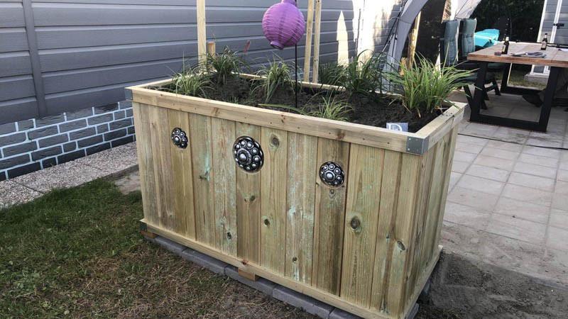 Zeeuwse knop bloembakken projecten ter inspiraties L150 x B70 x H85