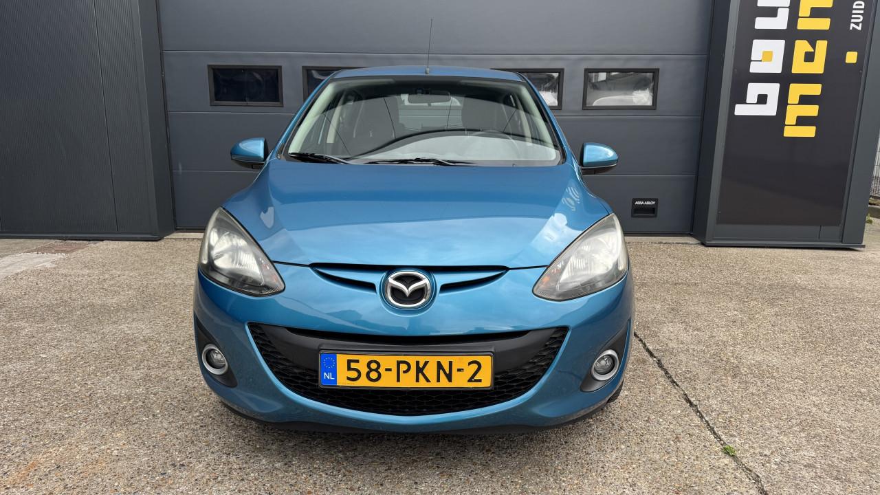 Mazda 2 1.3 GT-L 5DRS 2011 Blauw Airco Apk Nap Stoelverwarming