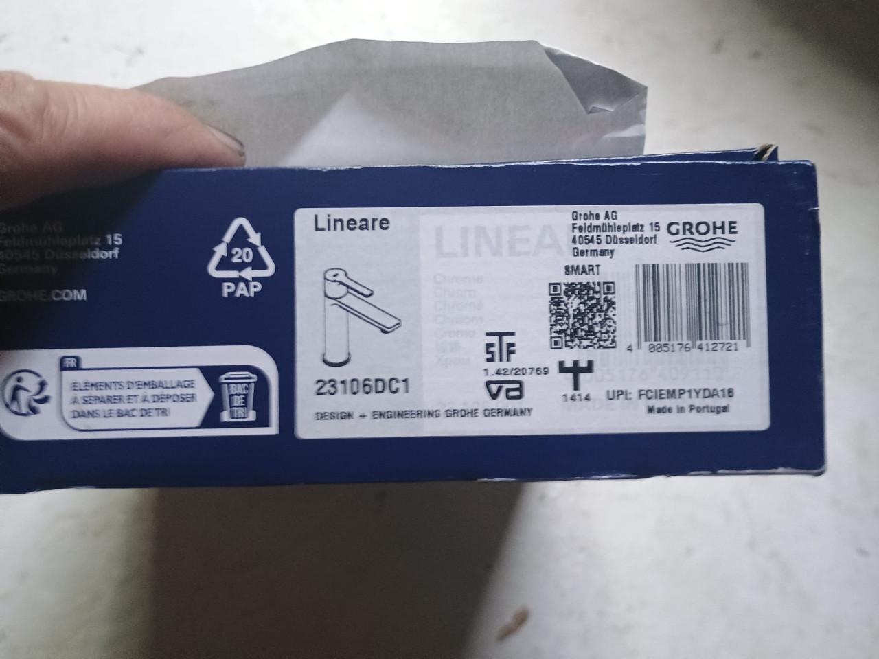 Grohe Lineare Wastafelmengkraan S‑Size (23106DC1)