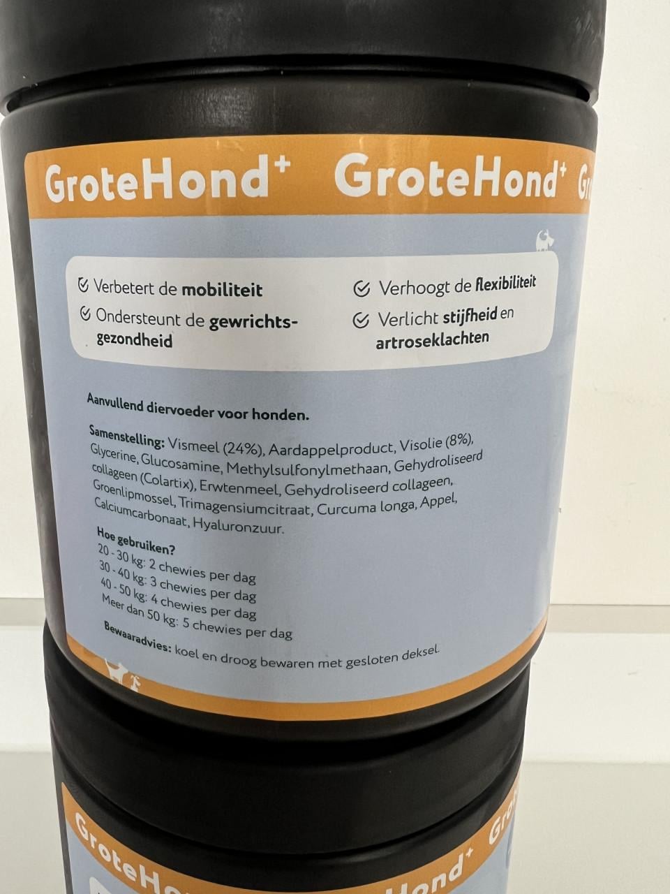 Dogsuppy voedingssupplement voor heup en gewrichten grote hond
