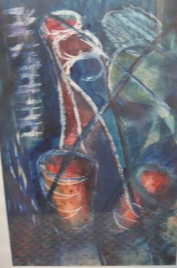 Abstract schilderij
