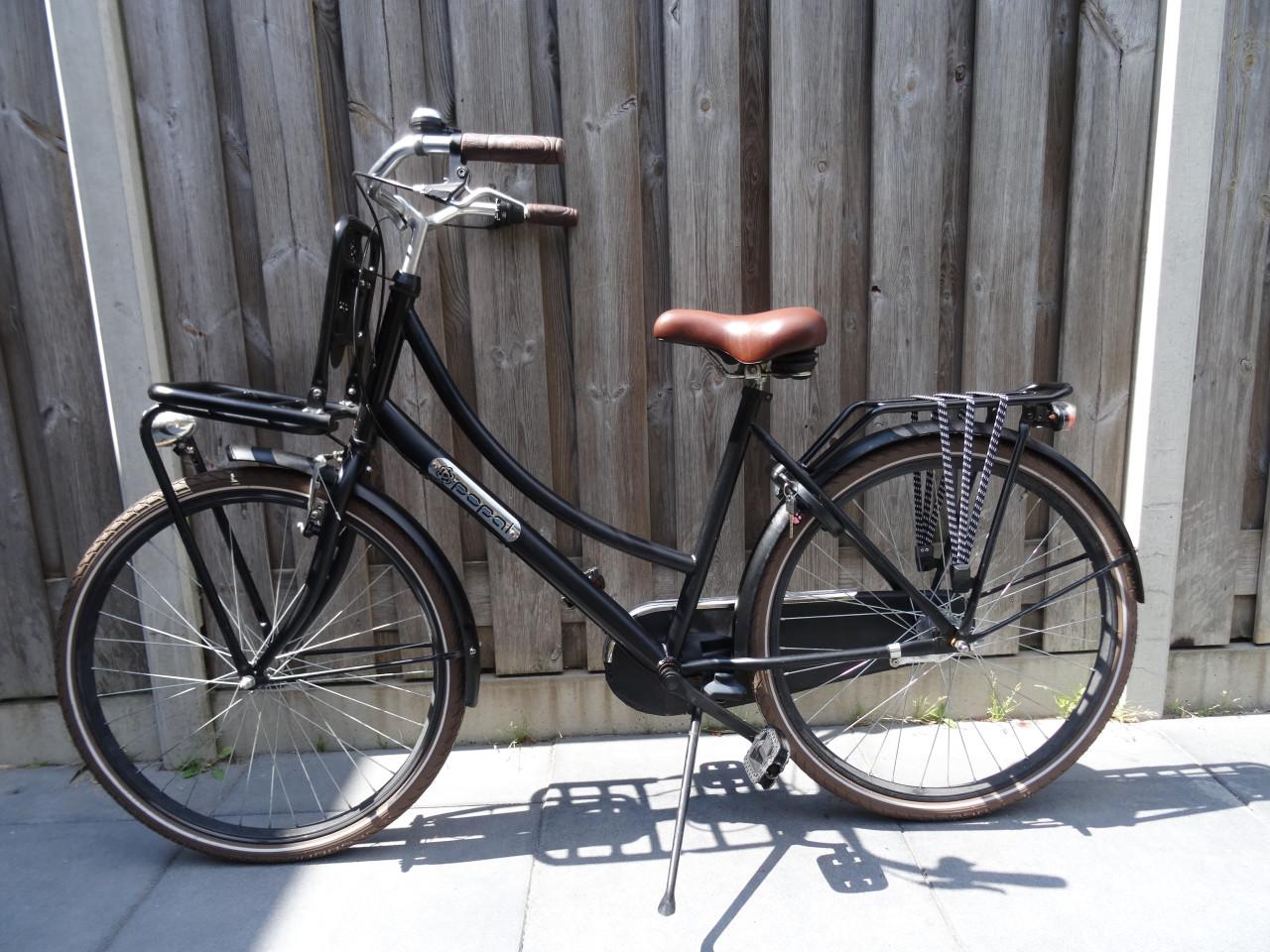 🚲 Popal Daily Dutch Meisjesfiets – 26 inch – 3 Versnellingen – Zwart 🖤