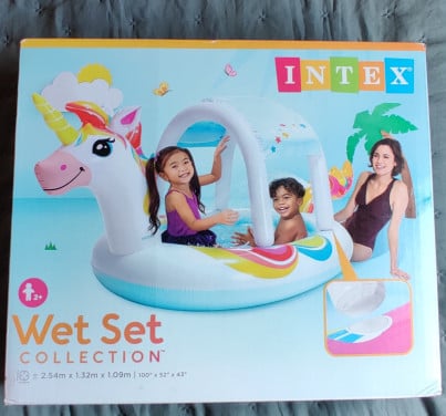 Zwembadje Unicorn met dakje