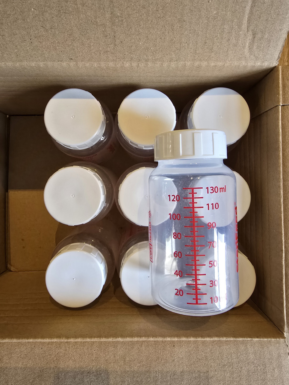10 moedermelk bewaarflesjes
