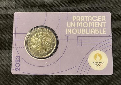 Coincard 2 euro Frankrijk 2023 Olympische Spelen
