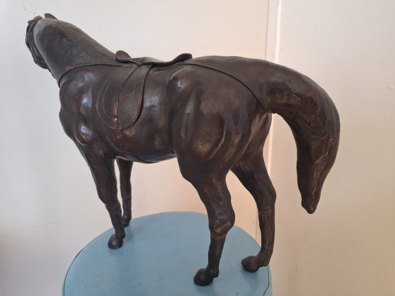 Leren paard