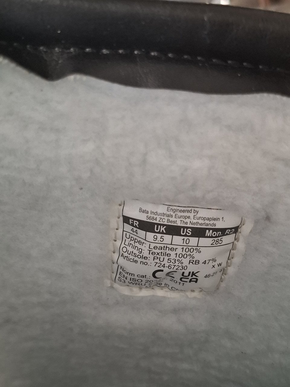 Bata werklarzen m44 nieuw