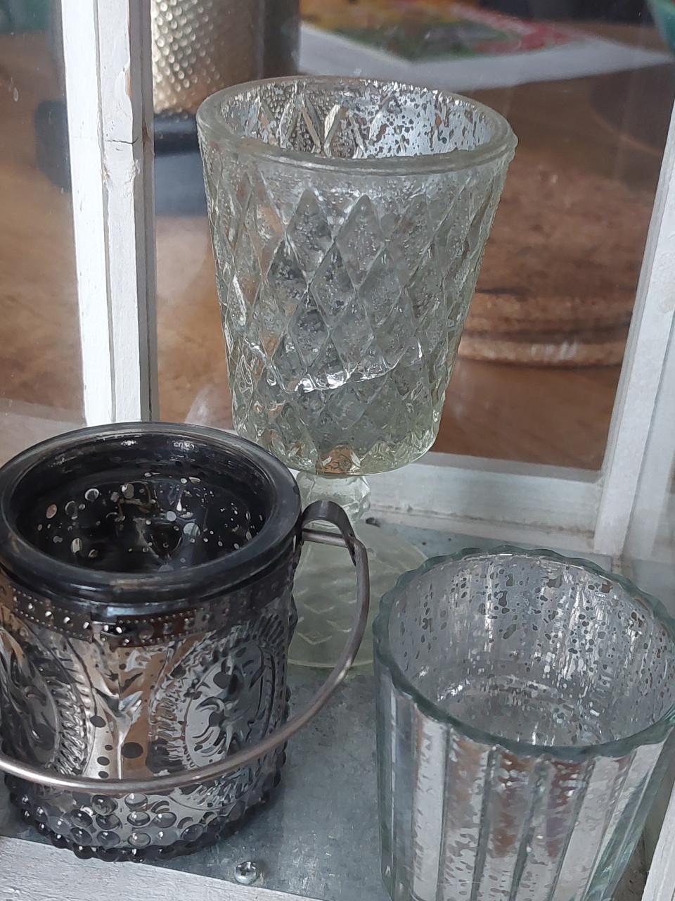 2 prachtige windlichten incl decoratie
