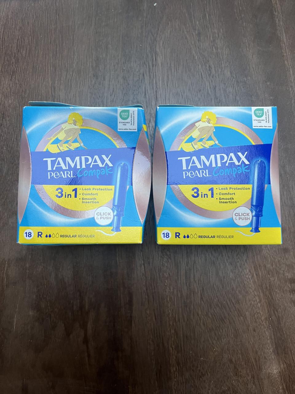 Tampax Regular tampons – 36 stuks – 2 verpakkingen – €1