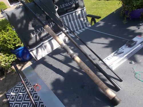 Driedelige binnenwater hengel, lengte 390 cm