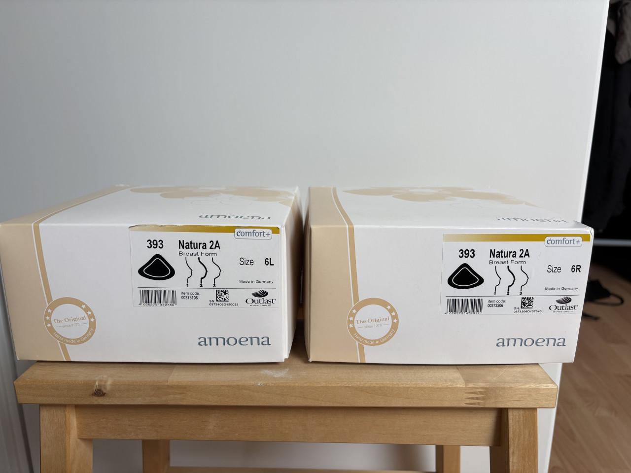 Amoena borstprothesen voor links en rechts maat 6