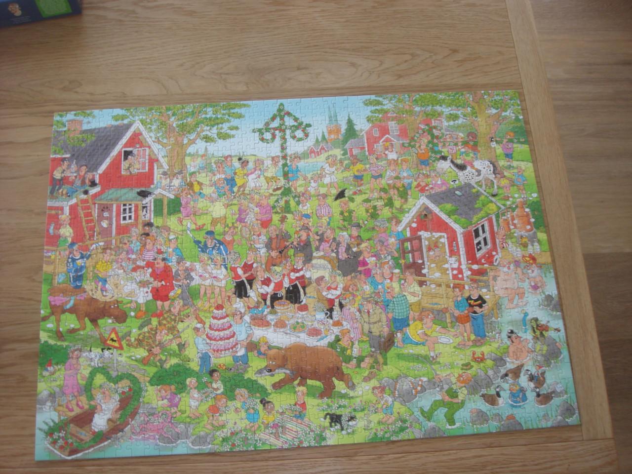 Te koop Complete Jan van Haasteren puzzel Midzomerfeest 1000 stukjes