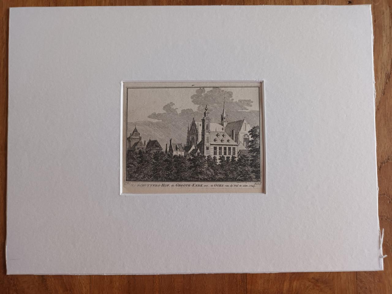 Ets Het Schutters-Hof, de Groote kerk te Goes