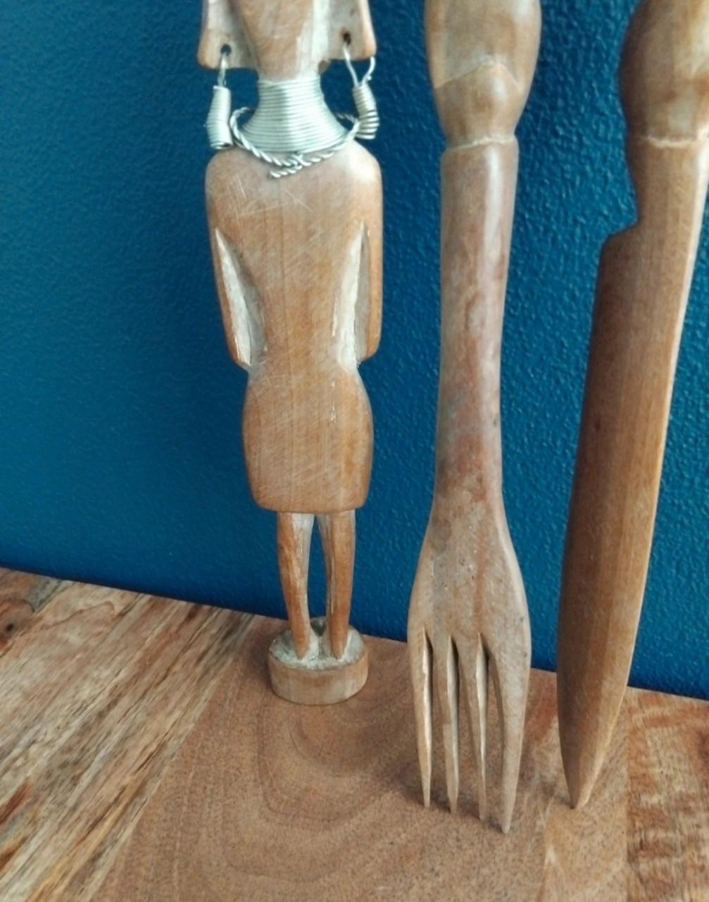 Vintage Afrikaans Houtsnijwerk