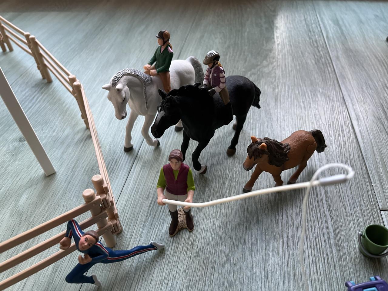 Schleich Manege met amazones en paarden