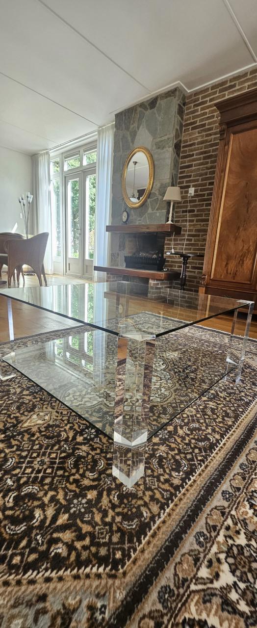 Glazen salontafel