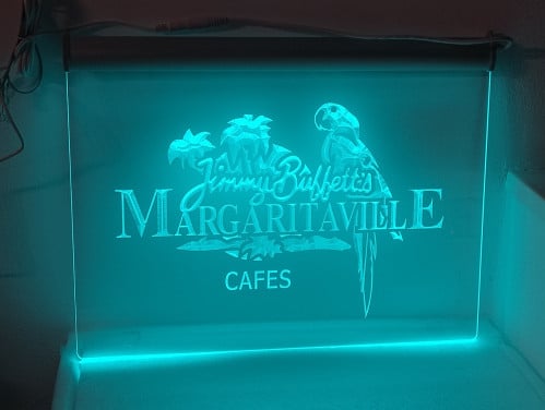 Margaritaville LED bord Jimmy Buffett, nieuw, multicolour