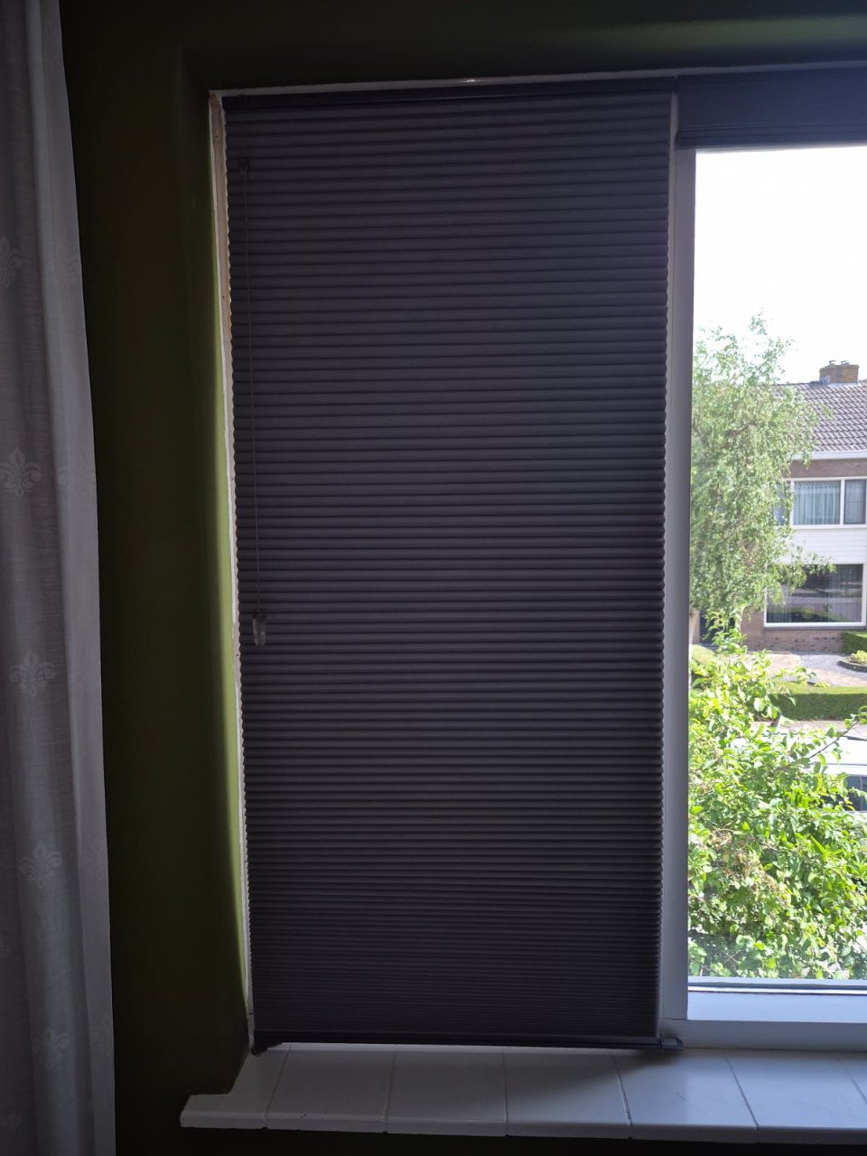 3 plissé gordijnen antracietgrijs