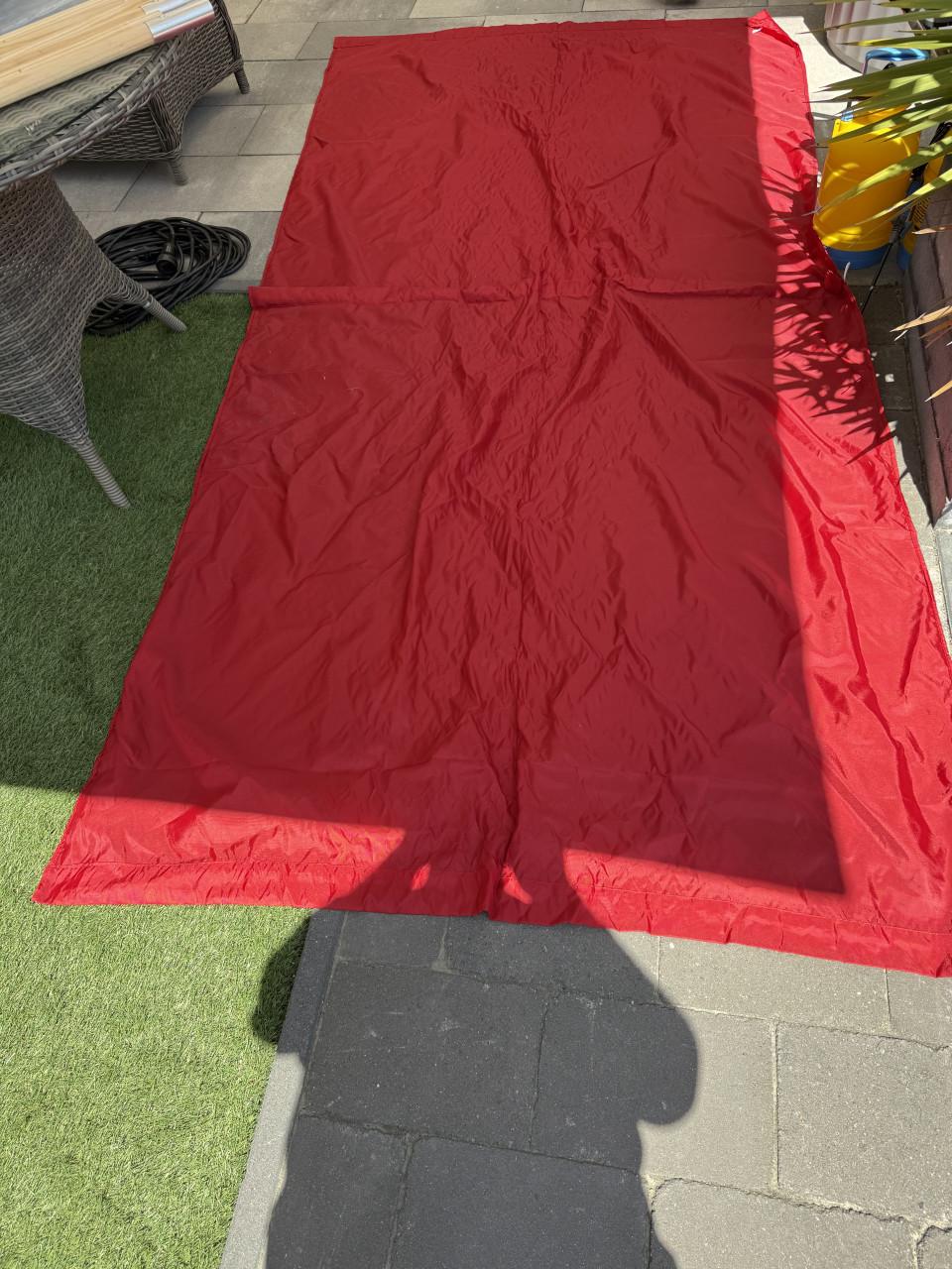 Strand windscherm 295x150 cm 3 palen