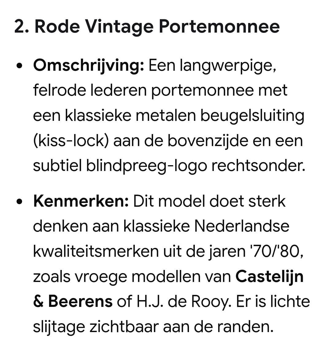 Retro/ vintage portemonnee s