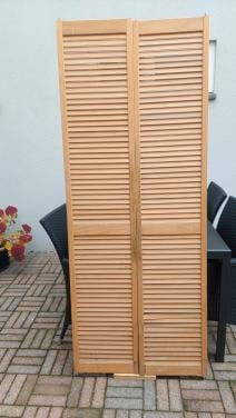 Houten louvre deuren