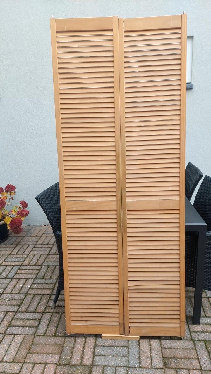 Houten louvre deuren