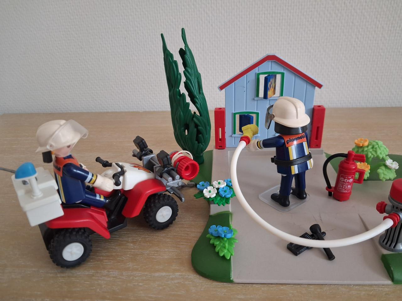 Playmobil brandweer in actie en quad setnr 5169