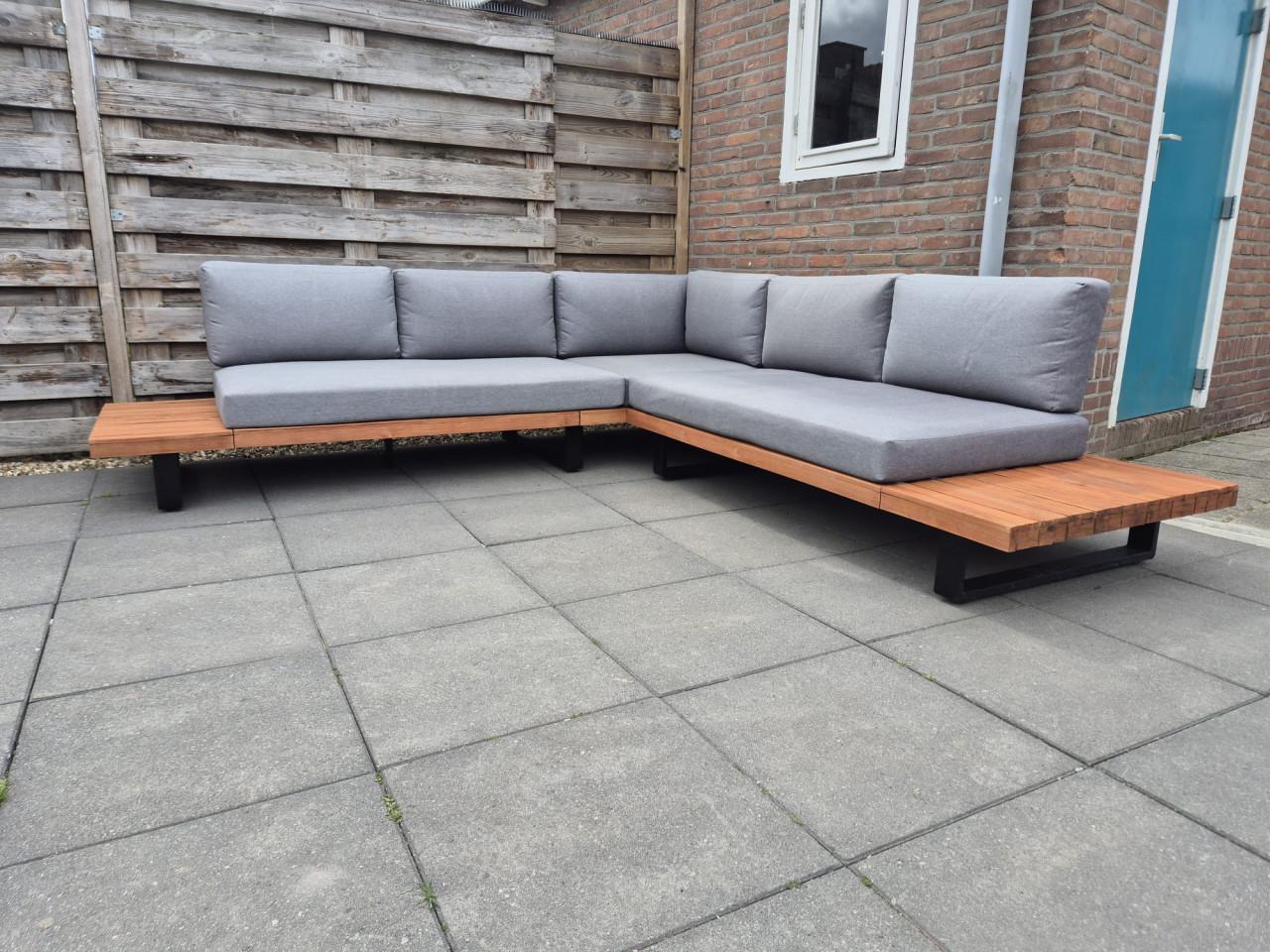 Aluminium Loungeset 255 x 255 cm (Bezorging mogelijk)