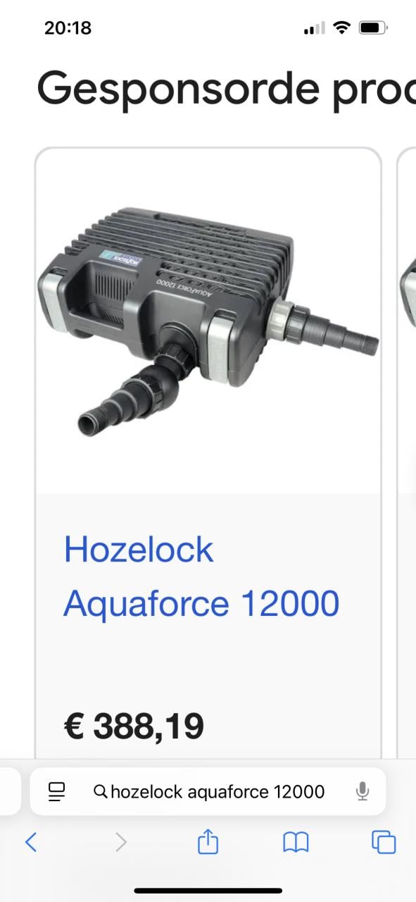 Te koop hozelock cyprio aquaforce 1200 sterke en zuinige Vijverpomp
