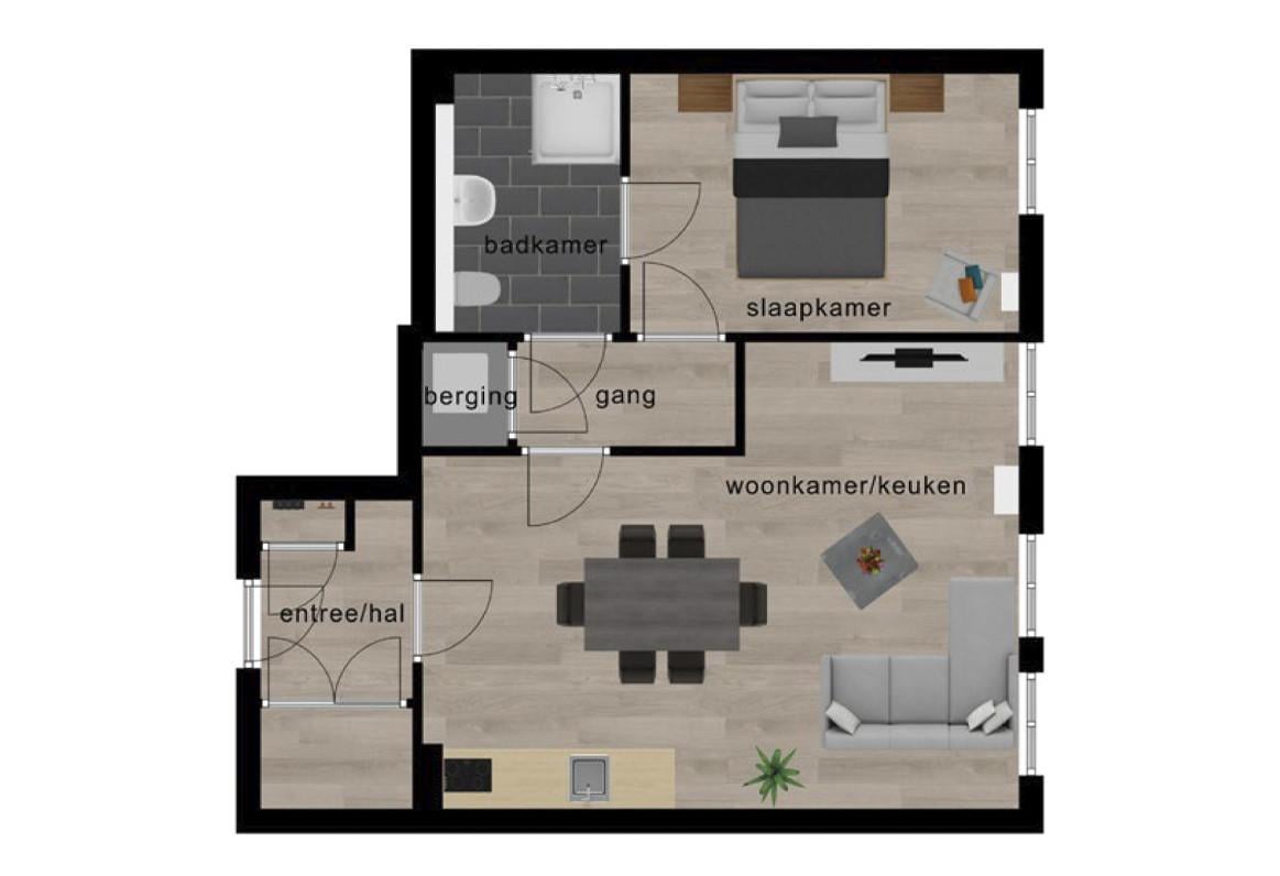 Te huur in centrum Middelburg een luxe loft met berging