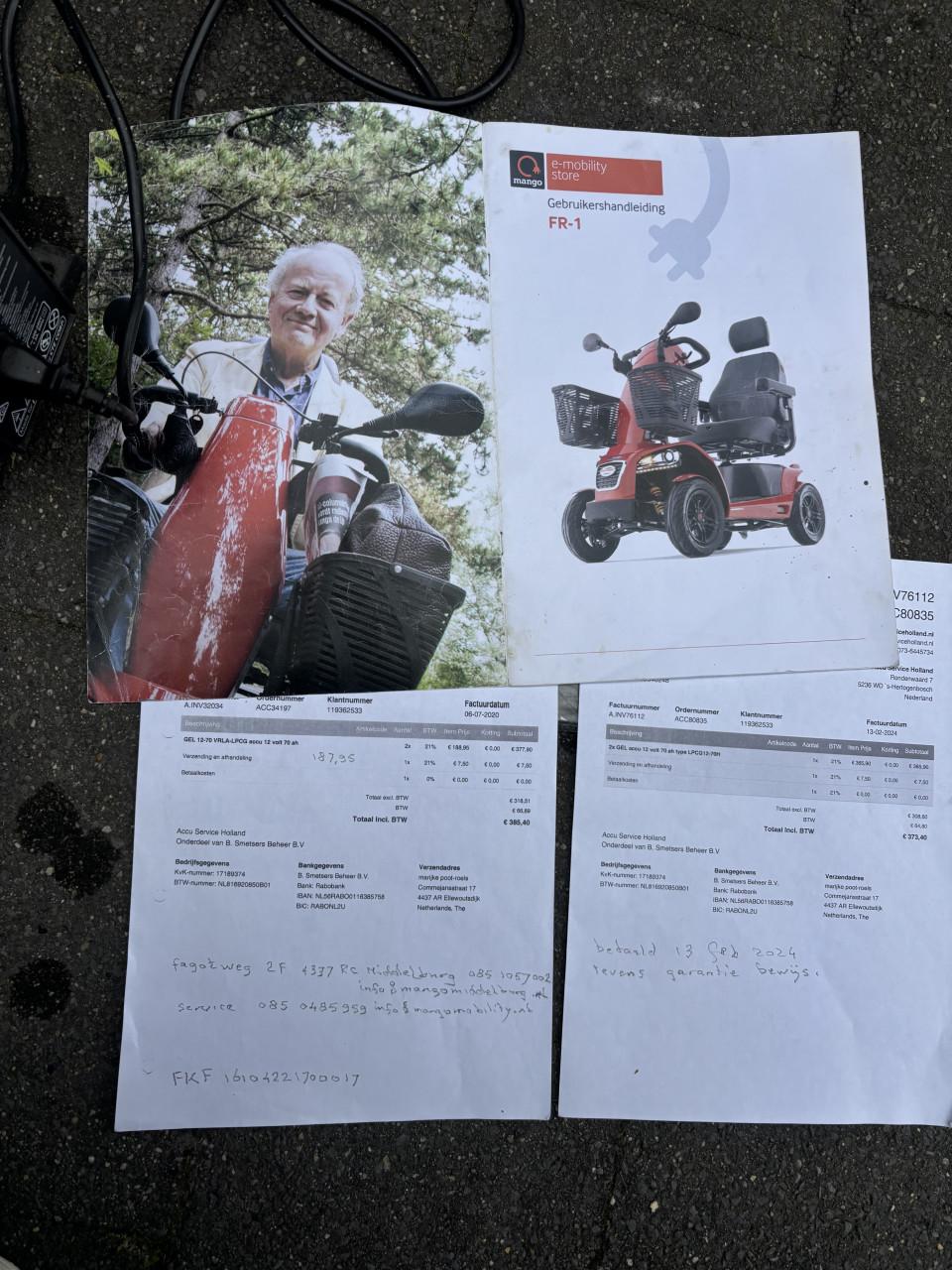 Mango Freerider F1 scootmobiel 630 KM 4wielen  snelheid