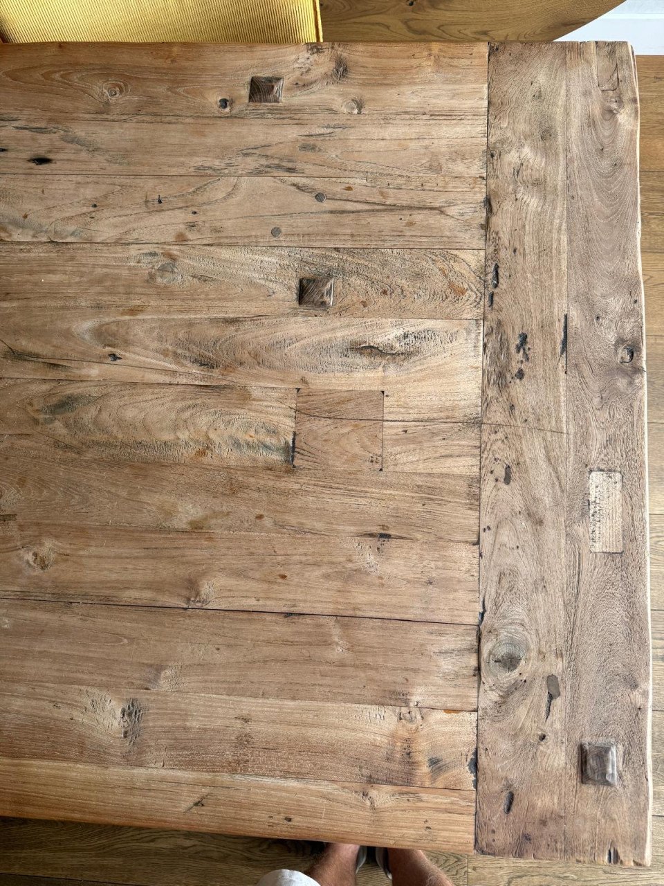 Eettafel massief eikenhout gerookt