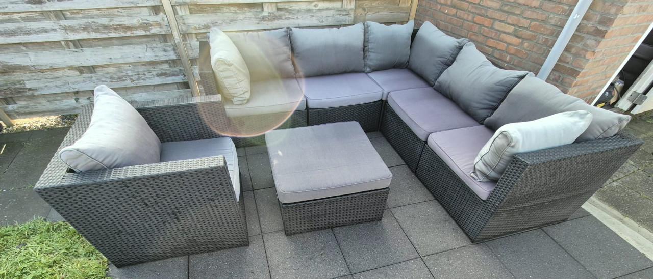 Compleet Loungeset 240 x 240 cm (Bezorging mogelijk )