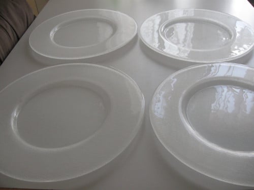 4 Glazen diner of onderborden