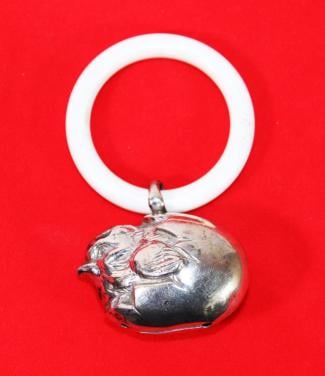 Rammelaar met bijtring( kuiken komt uit ei )