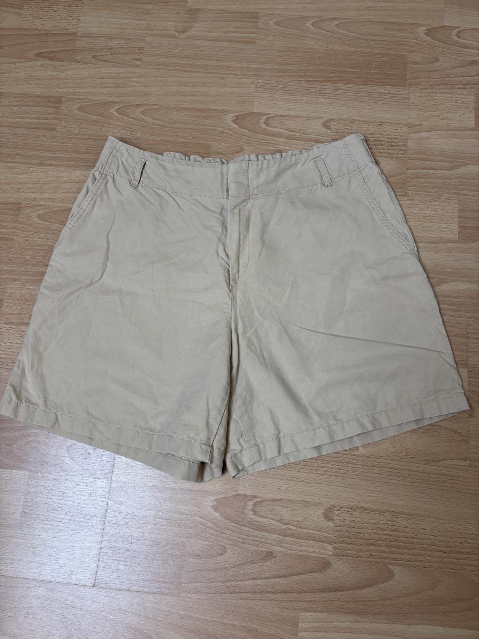 Esprit short maat maat 44 beige/zand linnen met katoen