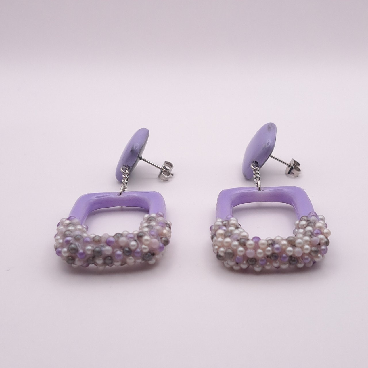 Elegante rechthoekige oorhangers