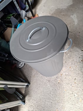Ikea stalen ton prullenbak