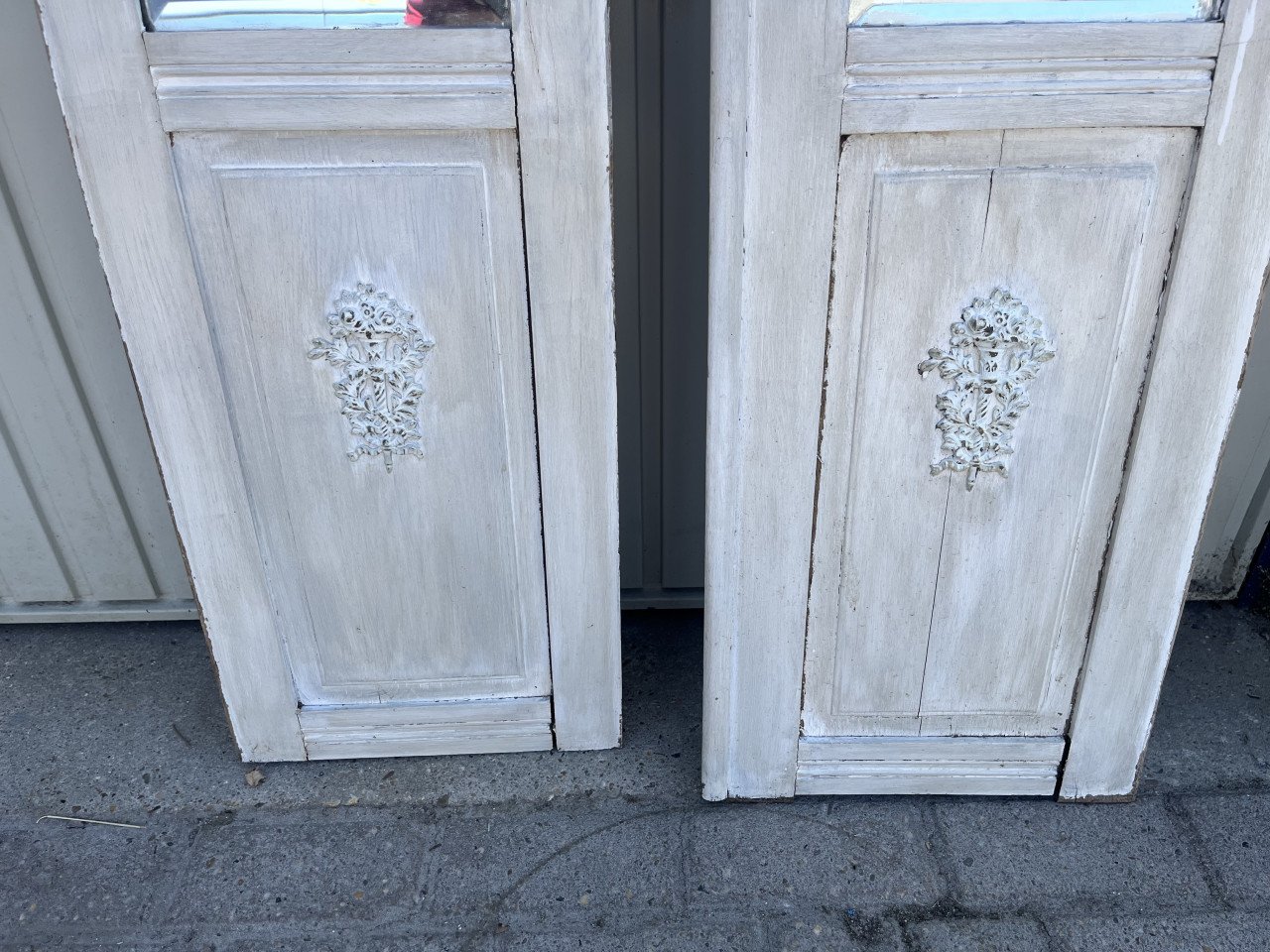 Spiegel set van 2 oude deurtjes