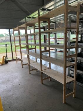 Speciale aanbieding nieuwe houten magazijnstelling .