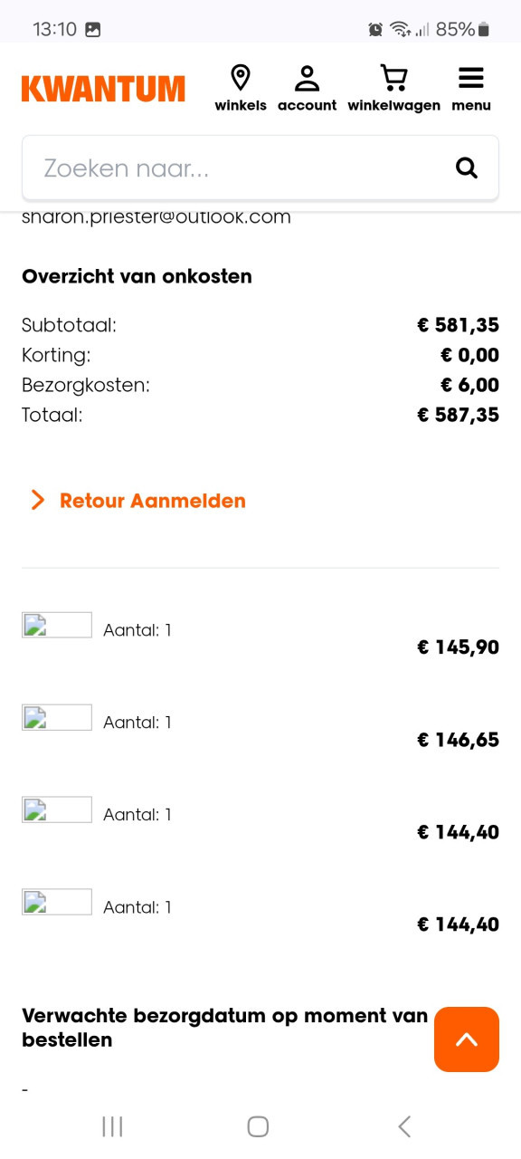 Plisségordijnen verduisterend 4x