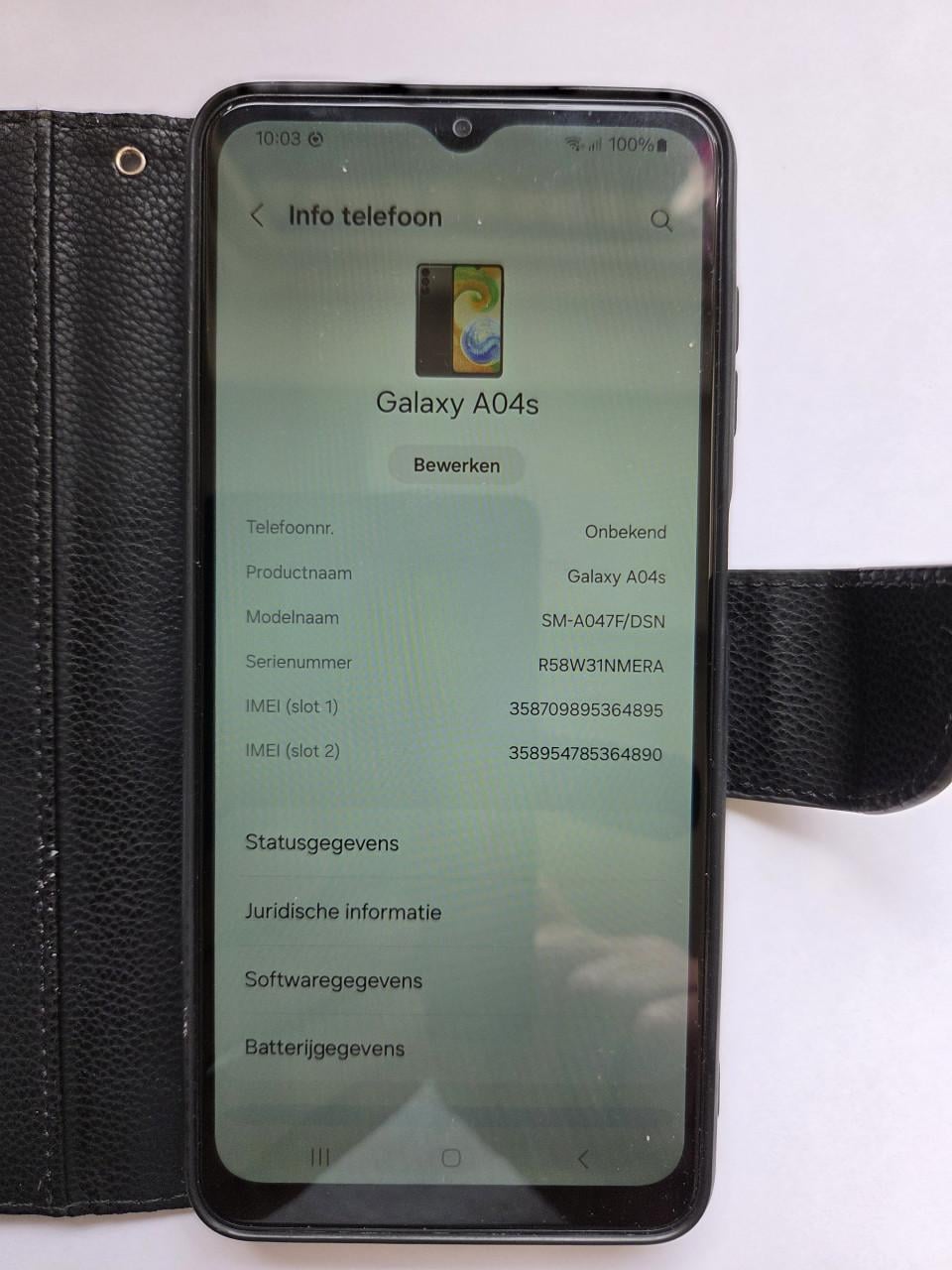 Nog nieuwe Samsung A04 mobile telefoon.
