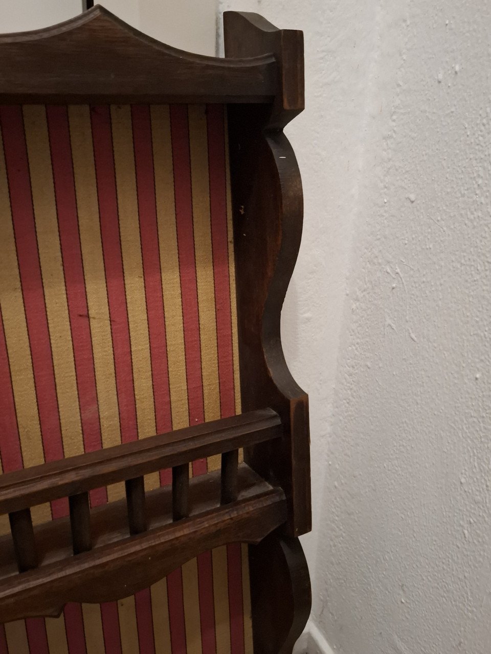 Grote houten vintage kruidenrek